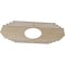 Ekena Millwork Chrysler Wood Fretwork Pierced Ceiling Medallion, Birch, 34"W x 17"H x 9"ID x 3/8"T CMWP34X17X0375CSBI - alternate 4